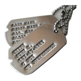 Kit Dog Tag Placas Corte V Clássico 2ª Guerra Mundial