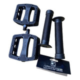 Kit Drb+gios Pedal+manopla,luva,punho. Bmx,grau,wheeling