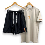 Kit Drew House Smile Urso Justin Bieber Camiseta E Bermuda 
