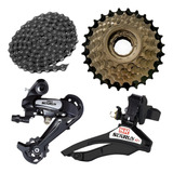 Kit Drx 21v Bicicleta 29 E 26 Corrente Catraca Câmbio 42d