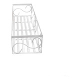 Kit Duas Floreiras Vertical Em Ferro Branca 80 Cm Ofertaço