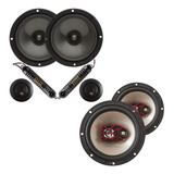Kit Duas Vias 6' Bravox 190w Rms Cs60bk + 6 Polegadas B3x60x