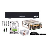 Kit Dvr Intelbras 8 Canais + Acessórios Para 08 Câmeras