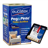 Kit Econômico Tinta Acrilica Peg E Pinte + Kit Pintura Atlas