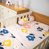Kit Edredom Para Berço Bebê Infantil Safari Flor Pimpolho