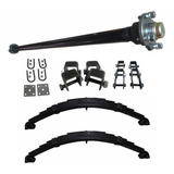 Kit Eixo Suspensão 1,40m Para Carretinhas Reboque 1200kg