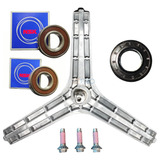 Kit Eixo Tripe Lavadora Samsung Wf106 Rolamentos Parafusos
