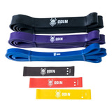 Kit Elástico Treino Super Band E Mini Band Extensor Odin Fit