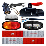 Kit Elétrico Carretinha Munheca 2500kg Lanterna Canoinha Led