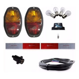 Kit Elétrico De Carretinha Reboque Baú 5 Metros De Fio Cabo 