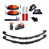 Kit Elétrico Munheca Feixe 70cm De Mola 500kg Carretinha Bau