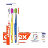 Kit Elmex Escova Dental Ultra Soft 2 Un + Creme Dental 90g 