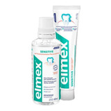 Kit Elmex Sensitive Enxag. Bucal 400ml + Creme Dental 110g