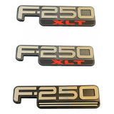 Kit Emblema F250 Xlt Lateral Do