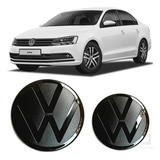 Kit Emblema Frontal Traseiro Black Volkswagen