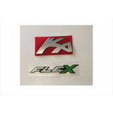 Kit Emblema Letreiro Ka Adesivo Flex Alto Relevo