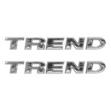 Kit Emblema Letreiro Trend - Cromado