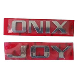 Kit Emblema Onix Joy 2012 2013 2014 2015 2016 2017 Cromado