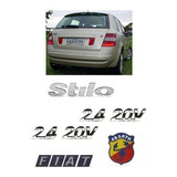 Kit Emblema Stilo 2.4 20v Fiat Escudo Abarth