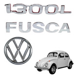 Kit Emblema Tampa Traseira 1300l + Fusca/ Emblema Capo Vw