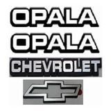 Kit Emblemas Chevrolet Opala Logo Grade