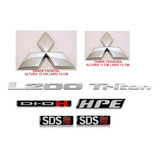 Kit Emblemas L200 Triton 2008/2017 Hpe