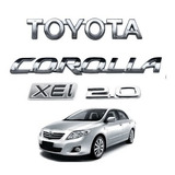 Kit Emblemas Toyota Corolla Xei 2.0 2009 2010 2011 2012 /