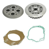 Kit Embreagem Scud Xtz 125/ybr 125 Cubo Platô Discos Junta