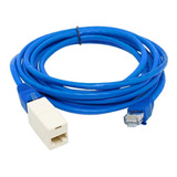 Kit Emenda Prolongador Extensor Rj45 Fêmea+cabo