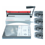 Kit Encadernadora A4 Espiramatic + 100 Capas + 100 Espirais