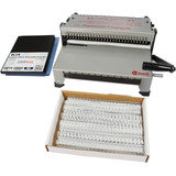 Kit Encadernadora De Wire-o 3x1 + 100 Capas A4 + 100 Wire-os