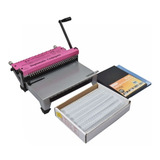 Kit Encadernadora Wire-o 3x1 + 100 Capas A4 + 100 Wire-o