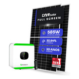 Kit Energia Solar 300kwh Mês 4 Painel Inversor Growatt 3kw