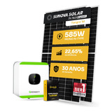 Kit Energia Solar 300kwh Mês 4 Painel Inversor + Projeto