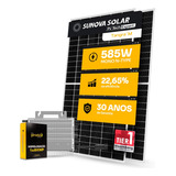 Kit Energia Solar 300kwh Microinversor + 4 Painel + Projeto