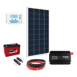 Kit Energia Solar Off Grid 155w Inversor 110v Bateria 115ah