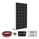 Kit Energia Solar Off Grid 210w Controlador 20a Invers. 127v Cor Preto Voltagem De Circuito Aberto 23.95v Voltagem Máxima Do Sistema 20.05v