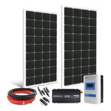 Kit Energia Solar Off Grid 420w Controlador 40a Invers. 220v