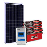 Kit Energia Solar Off Grid C/ Bateria 660wp - Até 2495wh/dia