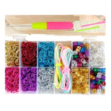 Kit Enfeite Acessórios P/ Trança Nago 768pçs Aneis Box Braid