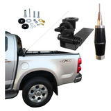 Kit Enfeite Antena Px 1,40 Mts Suporte Caminhonete Parafusos