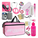 Kit Enfermagem Aparelho Pressao Esteto Duplo Bolsa Premium