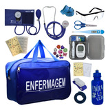 Kit Enfermagem Aparelho Pressao Esteto Medidor Glicose Bolsa