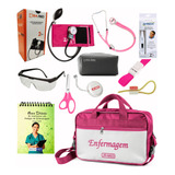 Kit Enfermagem Esfigmomanômetro P A Med + Estetoscópio Duplo