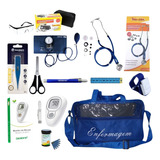 Kit Enfermagem Preto Premium Com Medidor