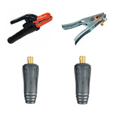 Kit Engate 9mm Macho Porta, Eletrodo 600a, Grampo Terra 300a