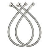Kit Engate Mangueira Flexível Inox 50cm Trançado 1/2