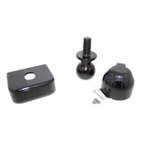Kit Engate Preto Capa Abs 90mm Esfera Abnt50 Tomada 6 Polos