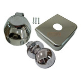 Kit Engate Reboque Bola Aço Capa Aço Inox Tomada Cromada Fio