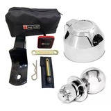 Kit Engate Reboque Bola Cromada Tomada Ponteira Removível M